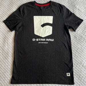G-Star Raw Black Graphic T-Shirt Size M